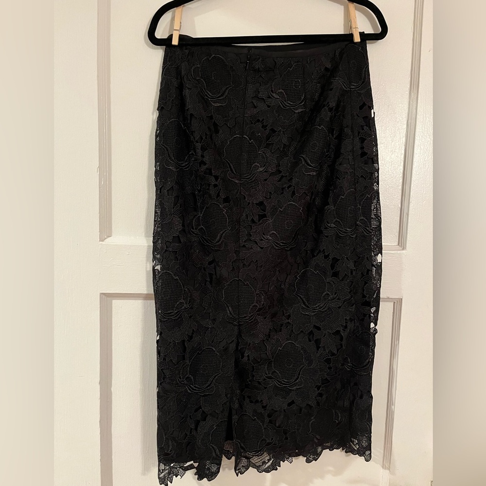 Ted Baker London Black Lace Midi Skirt - Picture 8 of 11
